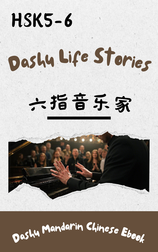 Dashu Epub Ebook: 六指音乐家扩写版| Ebook for Intermediate Chinese Learners (HSK Level 5-6)