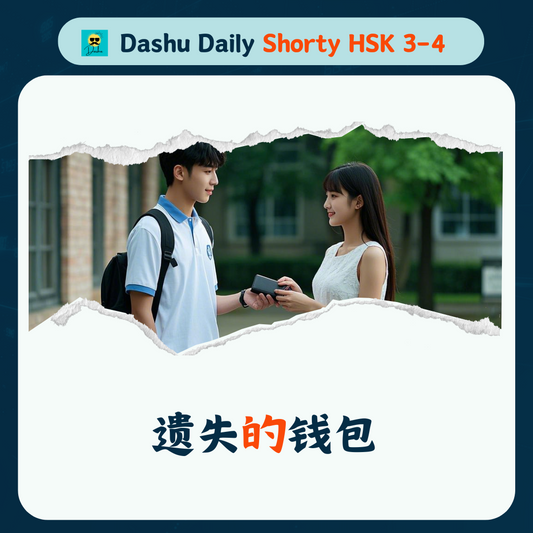 Dashu Daily Short Article HSK3-4:遗失的钱包
