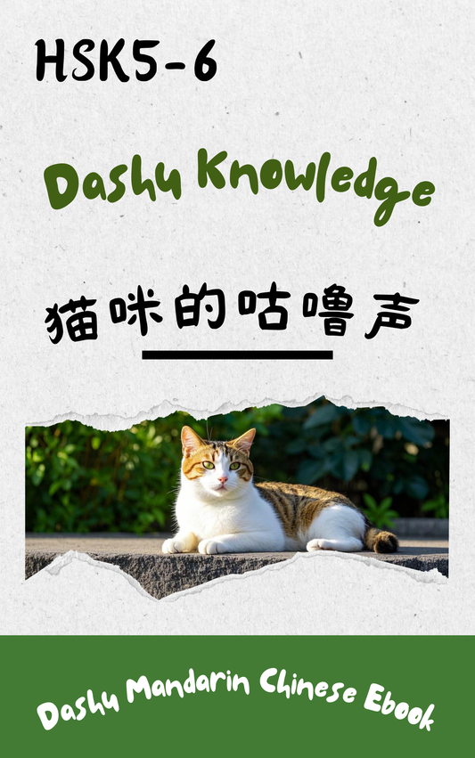 Dashu Epub Ebook HSK Level 5-6:猫咪的咕噜声扩写版