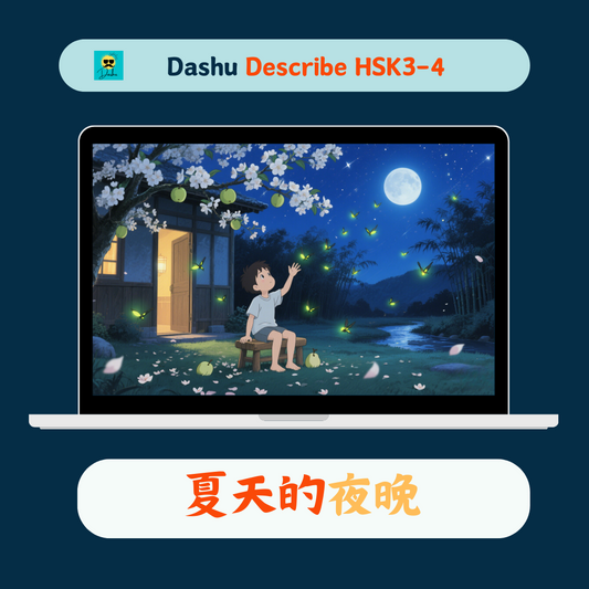 Dashu Describe Video HSK3-4:夏天的夜晚