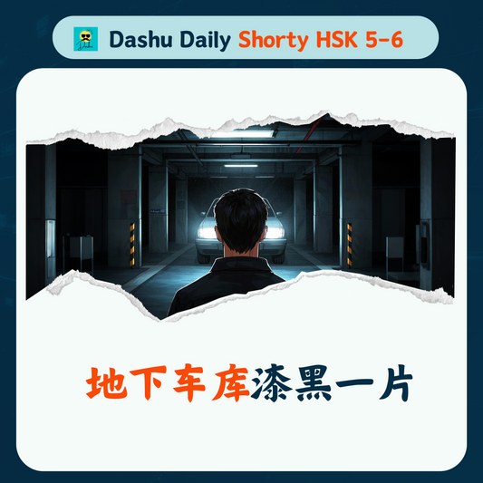 Dashu Daily Short Article HSK5-6:地下车库漆黑一片