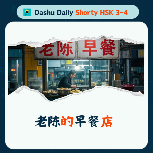 Dashu Daily Short Article HSK3-4:老陈的早餐店