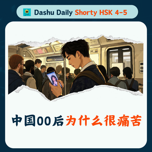 Dashu Daily Short Article HSK4-5: 中国零零后为什么很痛苦