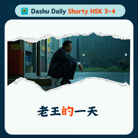 Dashu Short Article HSK3-4:老王的一天