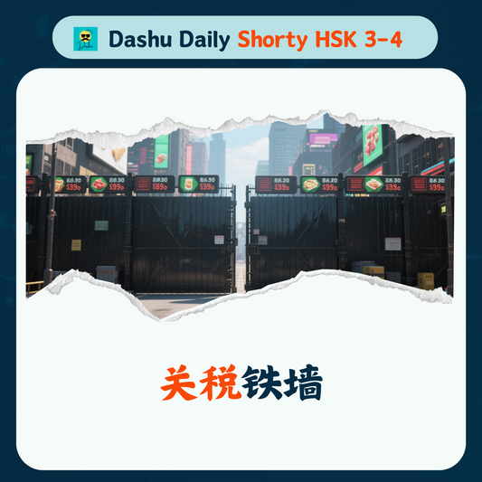 Dashu Short Article HSK3-4:关税铁墙