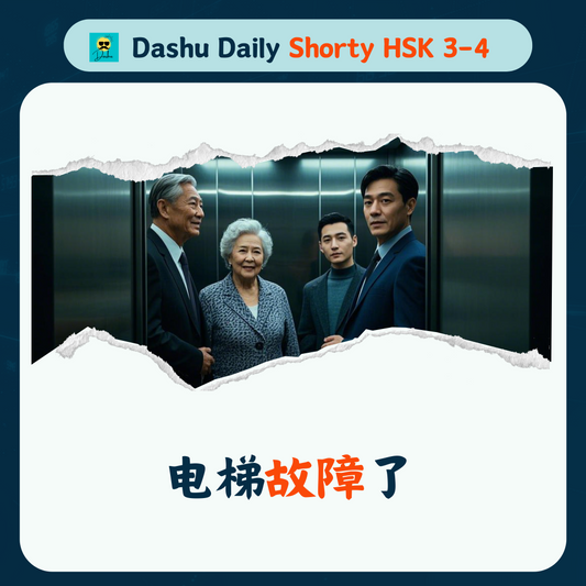 Dashu Daily Short Article HSK3-4:电梯故障了