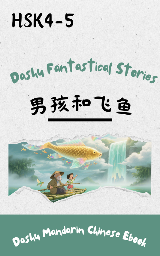 Dashu Epub Ebook HSK Level 4-5:男孩和飞鱼