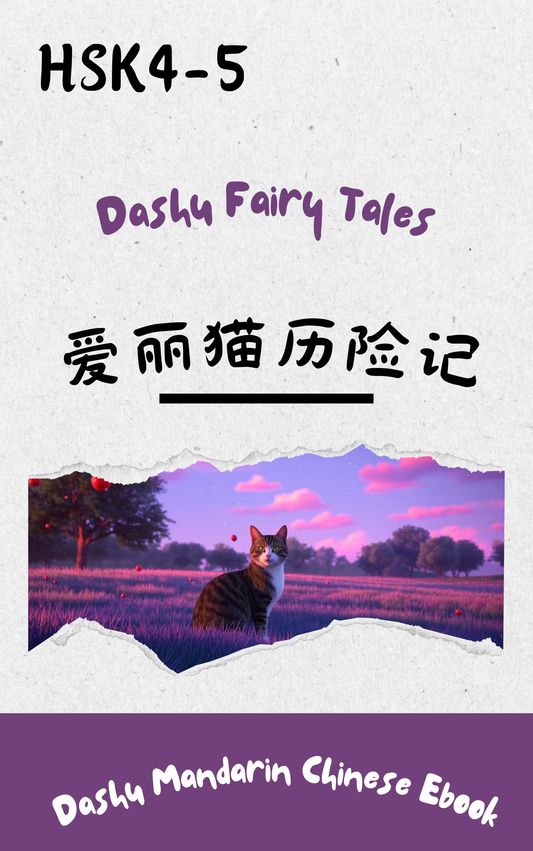 Dashu Epub Ebook: 爱丽猫历险记| Ebook for Intermediate Chinese Learners (HSK Level 4-5)